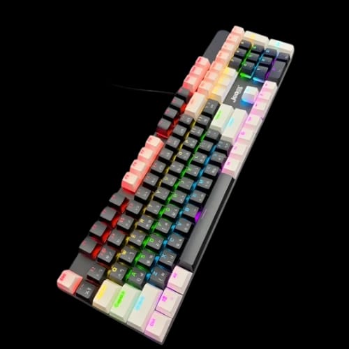 jedel kl95d wired mechanical gaming keyboardrgb light