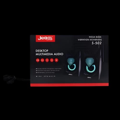 jedel s502 rgb stereo mini speaker box