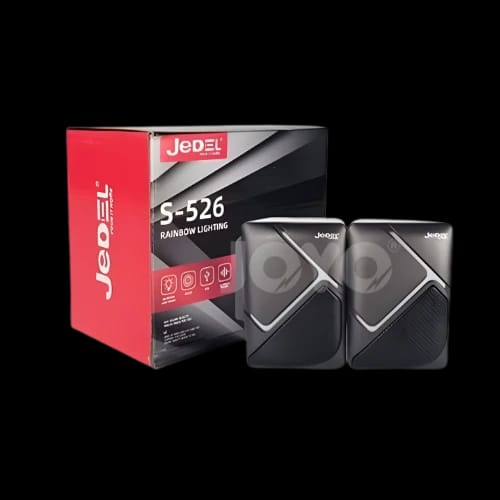 jedel s526 rgb wired mini speaker with box