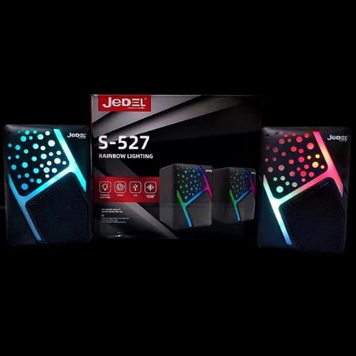 jedel s527 rgb wired mini speakermainwith box