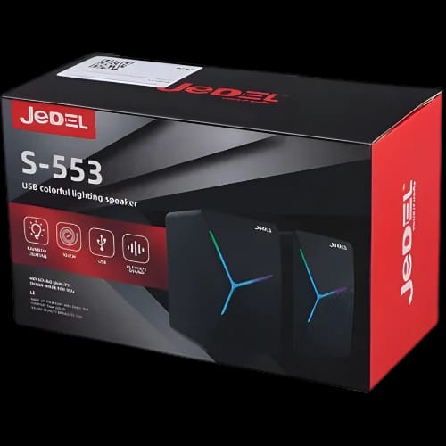 jedel s553 rgb wired usb speaker box