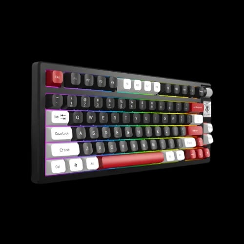jedel wkl 82 tri mode mechanical keyboard left angle