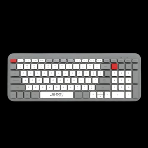 jedel ws739 dual mode wireless keyboard mouse combo graykeyboard