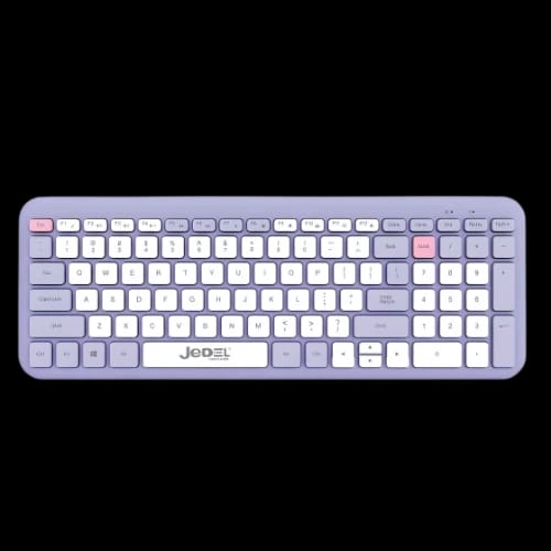 jedel ws739 dual mode wireless keyboard mouse combo purplekeyboard