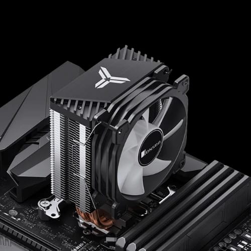 jonsbo cr 1400e argb edition cpu air cooler black installed