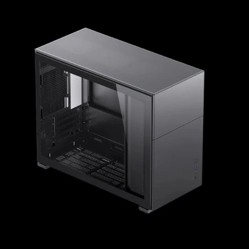 jonsbo d31 standard edition m atx casing black front view