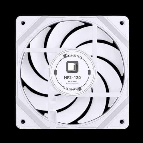 jonsbo hf2 120w pwm argb 120mm casing fan white back