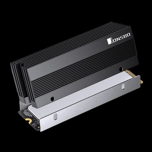 jonsbo m201 nvme ssd cooler black front