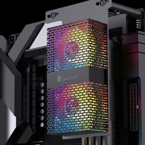 jonsbo nf 2 argb edition cpu air cooler balck installed