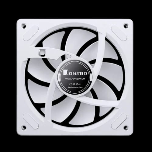 jonsbo za 120w pwm argb 120mm casing fan white back
