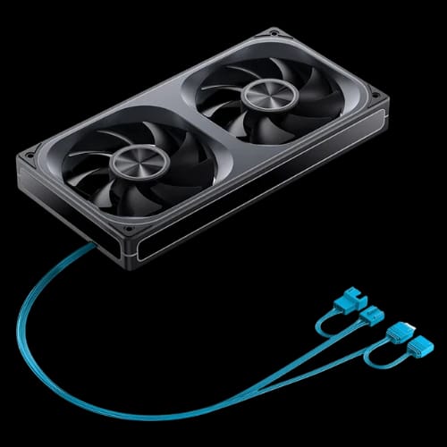 jonsbo za 240b pwm argb 240mm casing fan black with wire