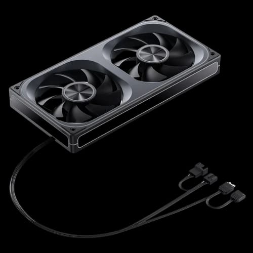 jonsbo za 240br pwm argb 240mm reverse blade casing fan black with wire 1