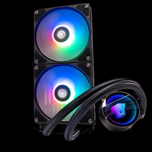 jungle leopard tk1 240p argb cpu liquid cooler black front