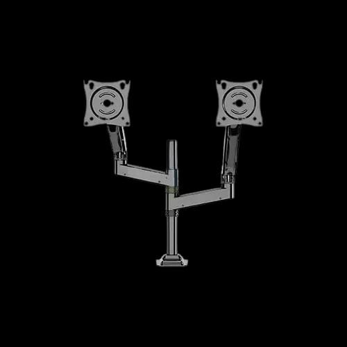 kaloc dh 200 double monitor mount black