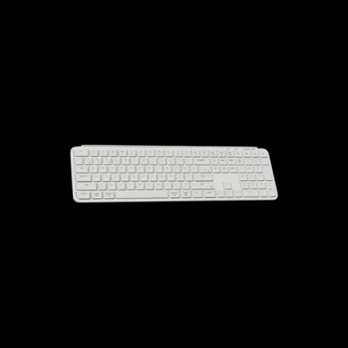 keychron b6 pro ultra slim wireless keyboard ivory white 2