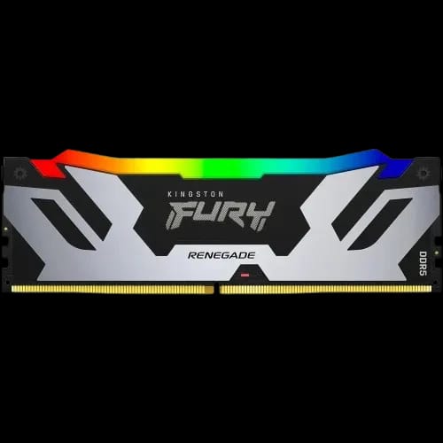 kingston fury renegade rgb 32gb ddr5 6400mhz cl32 desktop ram front