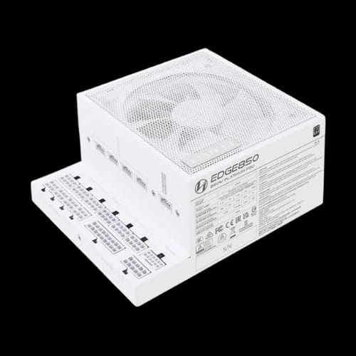 lian li edge 850 850w pg5 full modular 80 plus platinum certified power supply white