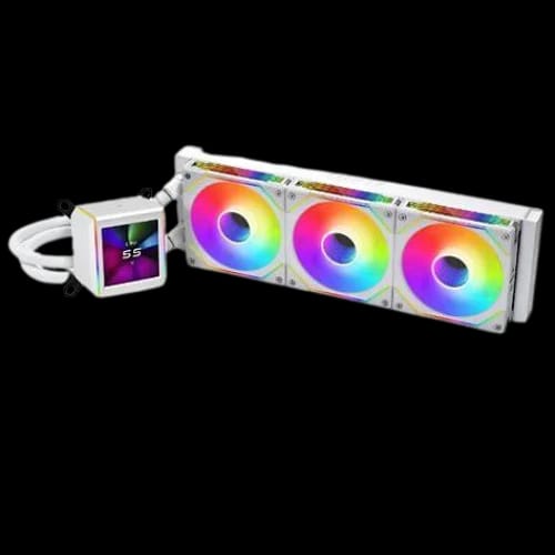 lian li galahad ii lcd sl inf 360mm argb aio liquid cpu cooler white 1