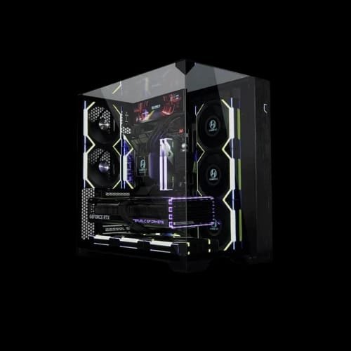 lian li o11 vision compact atx mid tower case black 1