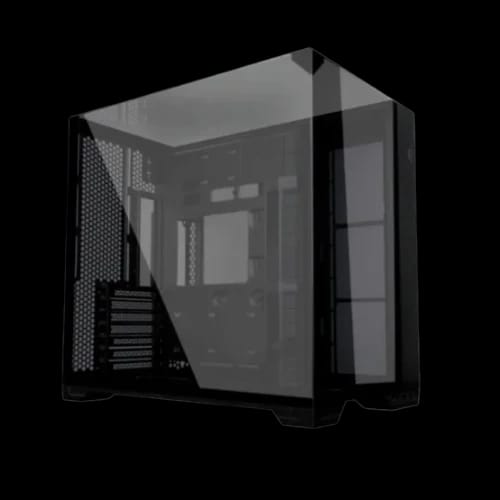 lian li o11 vision compact e atx mid tower casing front view