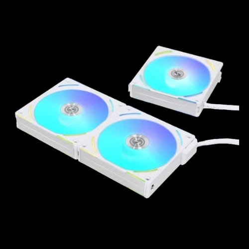 lian li uni fan al120 v2 120mm argb triple pack case fan white 2 1