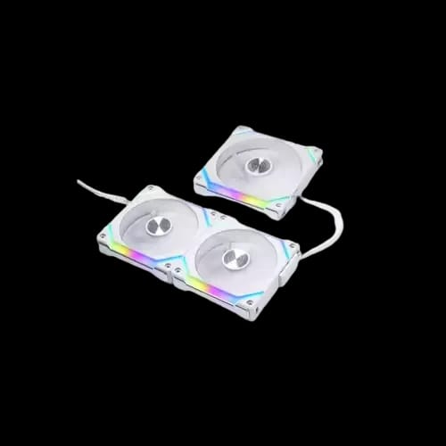 lian li uni fan sl 120 v2 120mm argb triple pack case fan white