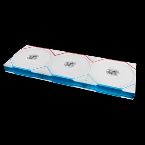 lian li uni fan tl lcd wireless 120mm reverse 3 in 1 case fan white 2