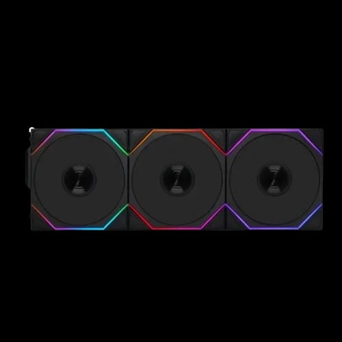 lian li uni fan tl lcd wireless 120mm standard 3 in 1 case fan black