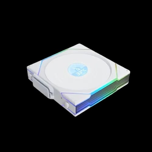 lian li uni fan tl lcd wireless 120mm standard 3 in 1 case fan white 3
