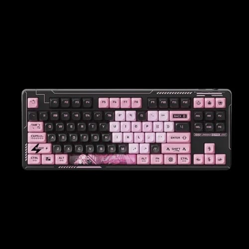 lingbao k87 pro tri mode mechanical keyboard elaina version