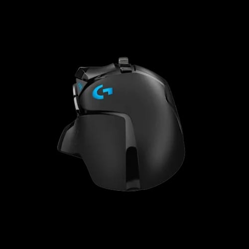 logitech g502 hero high performance rgb gaming mouse backview