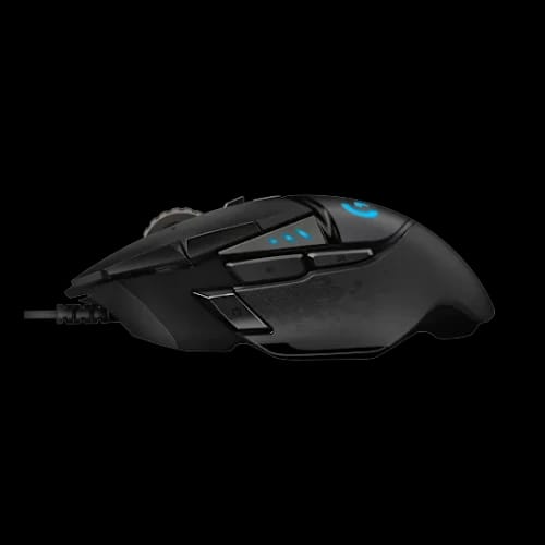 logitech g502 hero high performance rgb gaming mouse sideways