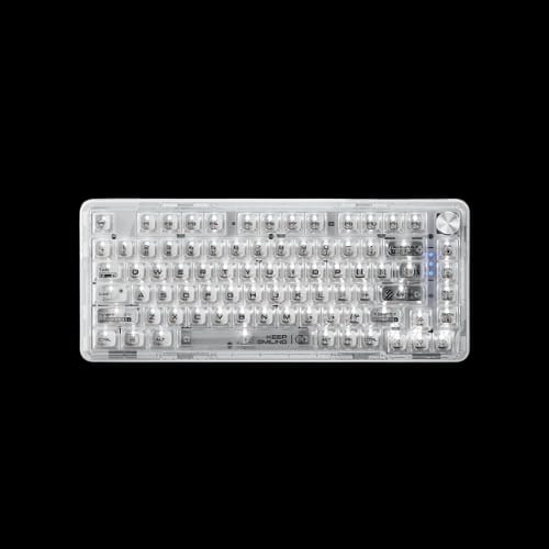 machenike k500f gasket mount transparent mechanical keyboard