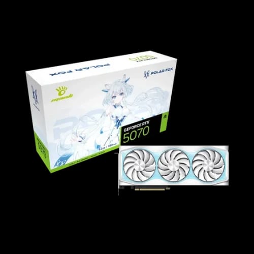 manli polar fox v2 geforce rtx 5070 oc 12gb gddr7 graphics card