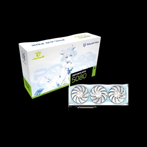 manli polar fox v2 geforce rtx 5080 oc 16gb gddr7 graphics card