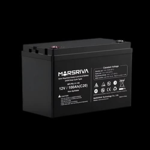 marsriva mr pbl12 100 12v 100ah sealed lead acid ups battery main