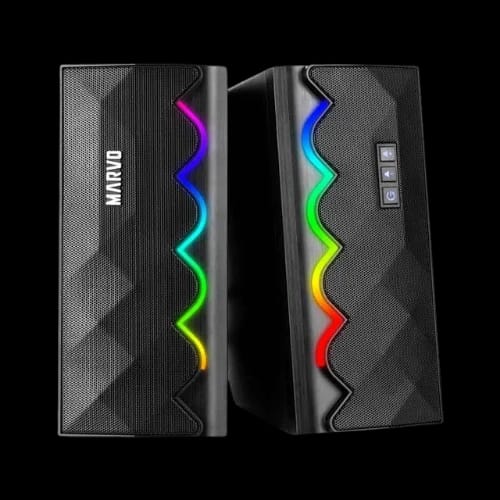 marvo sg 269 rgb 2 0 bluetooth black gaming speaker main