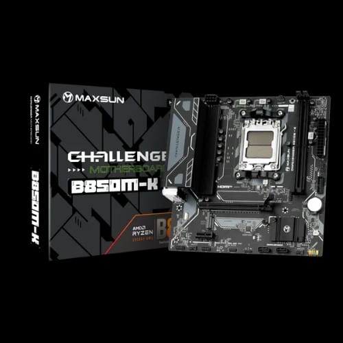 maxsun challenger b850m k m atx ddr5 amd am5 motherboard with box