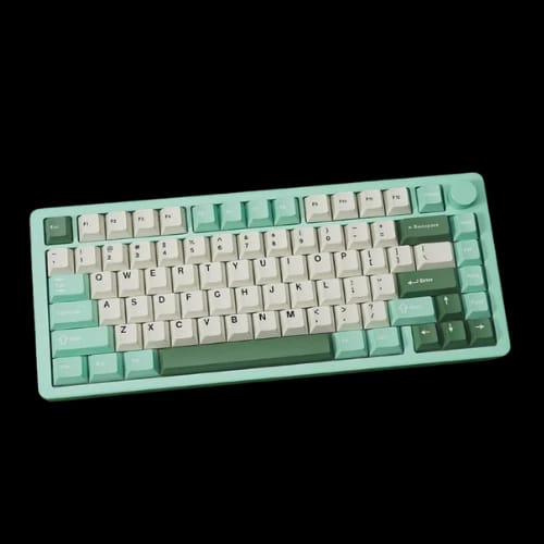 monka a75 max aluminum tri mode wireless mechanical keyboard green mirror sea salt v2 2