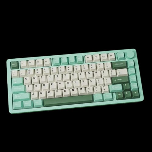 monka a75 max aluminum tri mode wireless mechanical keyboard green mirror sea salt v2