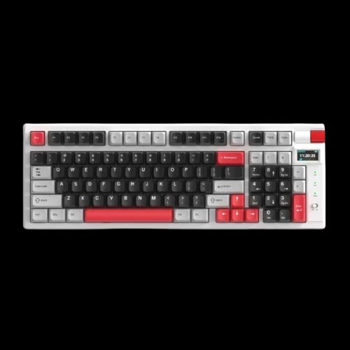 monka storm kg991w tri mode gasket keyboard with display violet linear