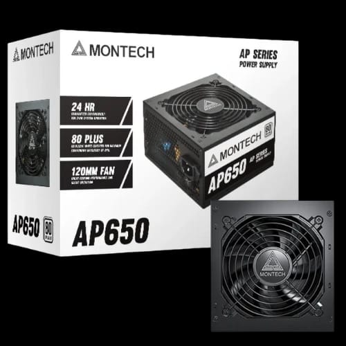 montech ap650 650w 80 plus white certified high quality atx power supply
