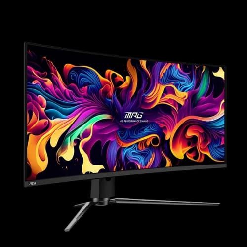 msi 34 inch curved monitor side view