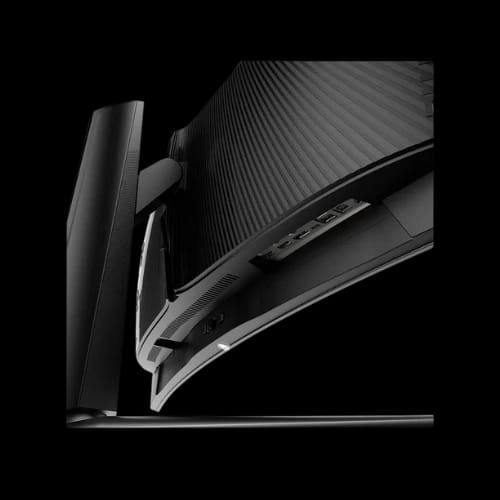 msi 34 inch monitor ports and stand detail