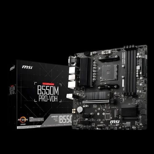 msi b550m pro vdh amd am4 ddr4 micro atx motherboard main