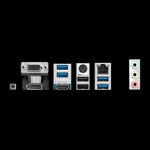 msi b550m pro vdh amd am4 ddr4 micro atx motherboard ports