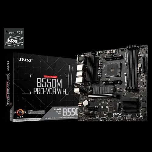 msi b550m pro vdh wi fi am4 amd micro atx motherboard