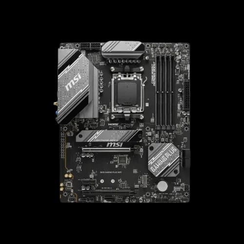 msi b650 gaming plus wifi am5 motherboard front view