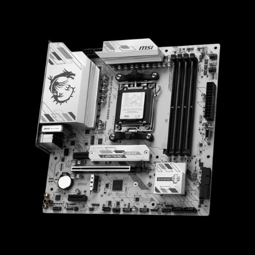 msi b850m gaming plus wifi6e am5 matx motherboard side