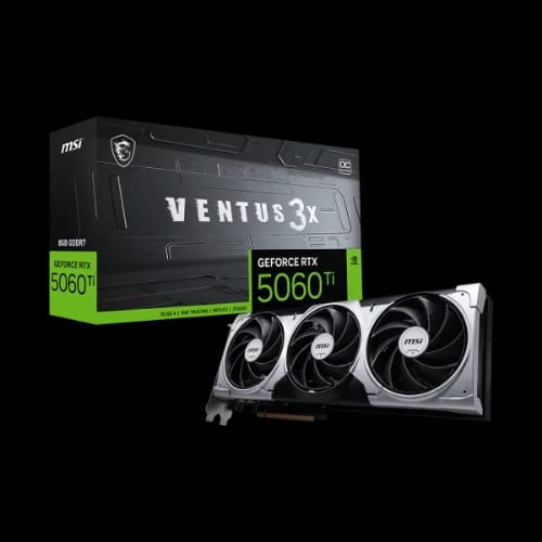 msi geforce rtx 5060 ti 8g ventus 3x oc 8gb gddr7 graphics card